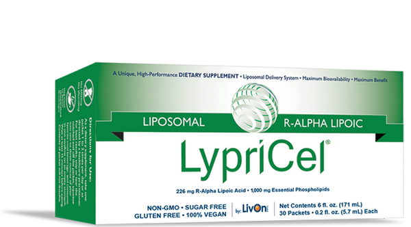LypriCel Liposomal R-Alpha Lipoic Acid – 30 Packets, (226 mg) Each